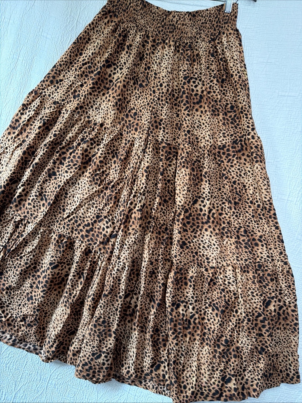Aerie Party Pants Women Large Palazzo Leopard Print Super Wide Leg New with FLAW - Picture 3 of 16